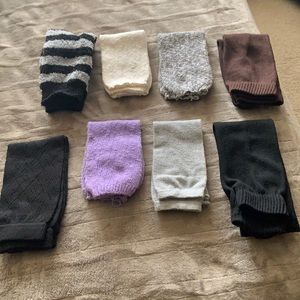 Various women’s boot socks;